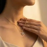 Hexagon Chic - Lab Diamond Pendant thumbnail 4