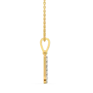 Hey There H - Lab Diamond Alphabet Pendant thumbnail 3