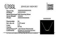 Honeyline - Lab Diamond and Citrine Necklace thumbnail 4