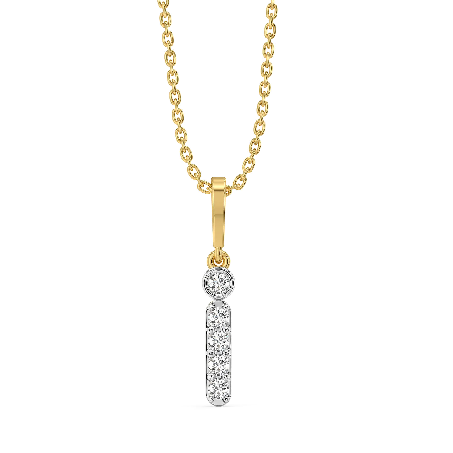 I’m Yours - Lab Diamond Alphabet Pendant — image 1