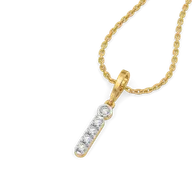 I’m Yours - Lab Diamond Alphabet Pendant thumbnail 2