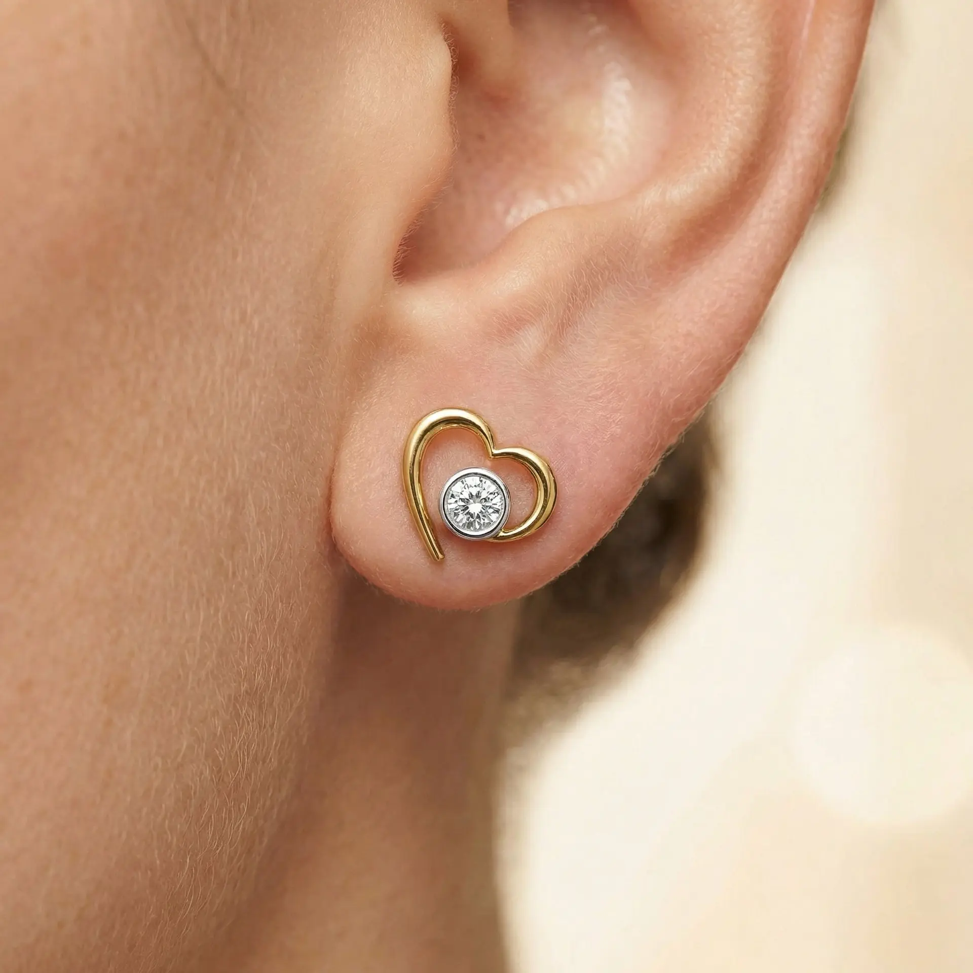 In Your Heart - Lab Diamond Stud Earrings