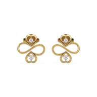 Infinity Clover - Lab Diamond Stud Earrings thumbnail 5