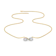 Infinity Pears - Lab Diamond Necklace thumbnail 3