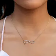 Infinity Tide - Lab Diamond Necklace thumbnail 2