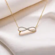 Infinity Tide - Lab Diamond Necklace thumbnail 3