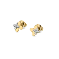 Jasmine Petals - Pure Gold Lab Diamond Earrings thumbnail 1