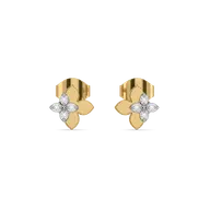 Jasmine Petals - Pure Gold Lab Diamond Earrings thumbnail 2