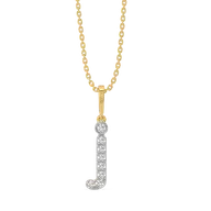 Jolly J - Lab Diamond Alphabet Pendant thumbnail 1