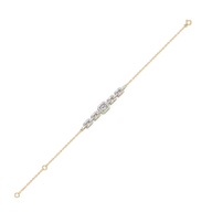 Lady in Emerald - Pure Gold Lab Diamond Solitaire Bracelet thumbnail 4