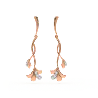 Lilac Whisper - Lab Diamond Drop Earrings thumbnail 1