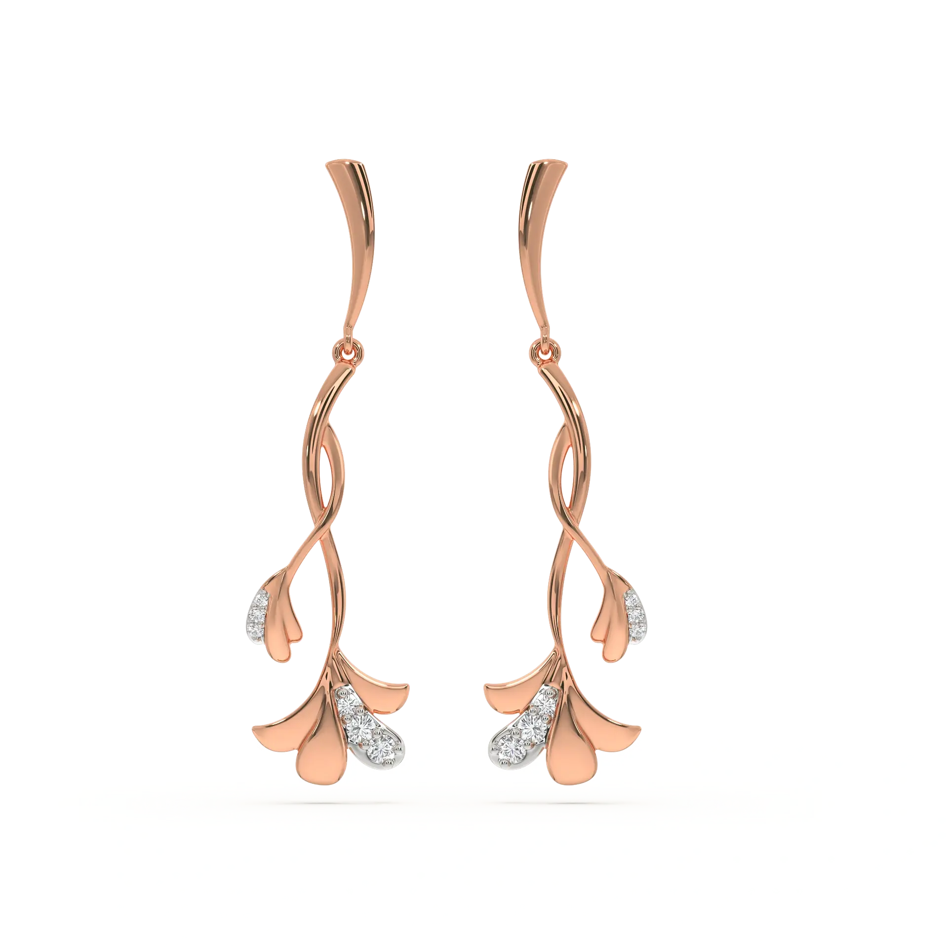 Lilac Whisper - Lab Diamond Drop Earrings — image 1