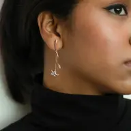 Lilac Whisper - Lab Diamond Drop Earrings thumbnail 3