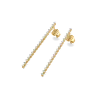 Line of Light - Lab Diamond Drop Earrings thumbnail 3