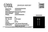Line of Light - Lab Diamond Drop Earrings thumbnail 5