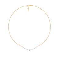 Line of Light - Lab Diamond Solitaire Necklace thumbnail 4