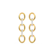 Link Chain - Lab Diamond Drop Earrings thumbnail 1