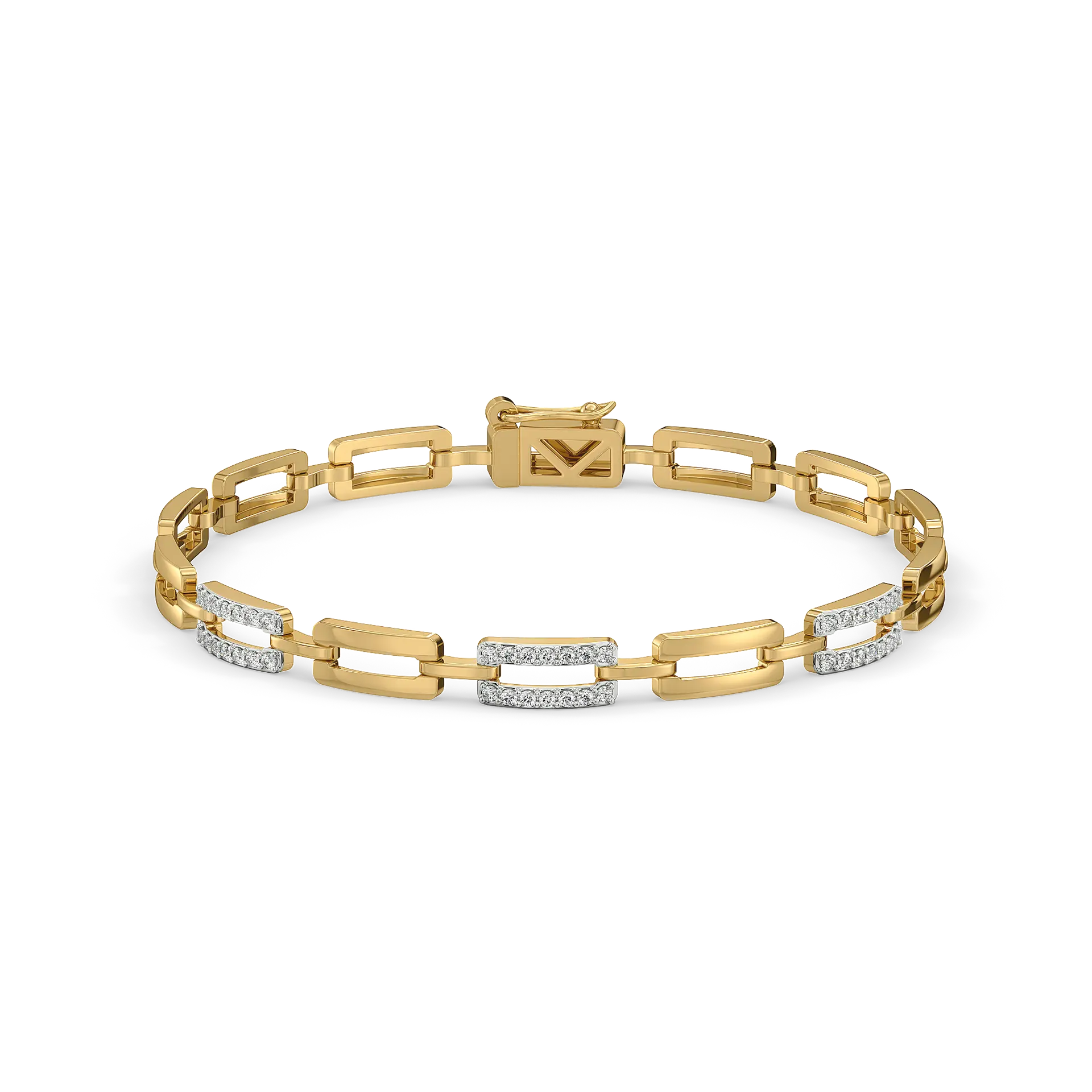 Linkin' It Up - Lab Diamond Chain Bracelet — image 1