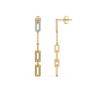 Linkin' It Up - Lab Diamond Drop Earrings thumbnail 4