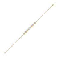 Little Bow Heart - Pure Gold Lab Diamond Bracelet thumbnail 3