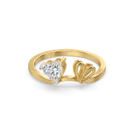 Little Bow Heart - Pure Gold Lab Diamond Ring thumbnail 2