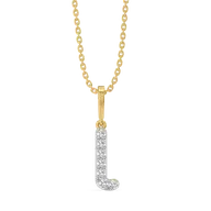 Little Lux L - Lab Diamond Alphabet Pendant thumbnail 1
