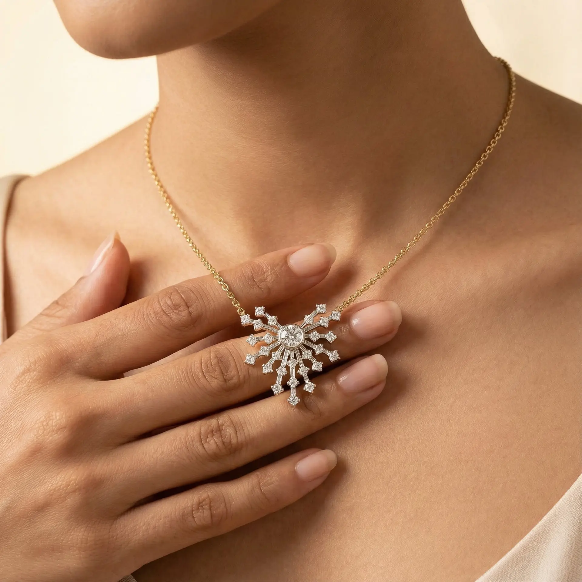 Nightfall Ignite - Pure Gold Lab Diamond Necklace — image 1