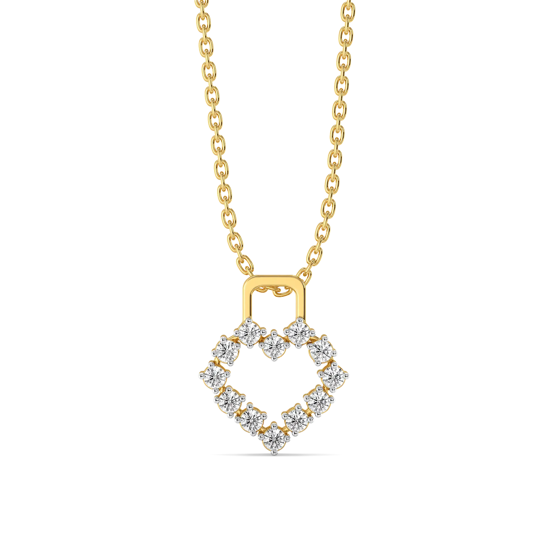 Locked in Love - Lab Diamond Pendant — image 1