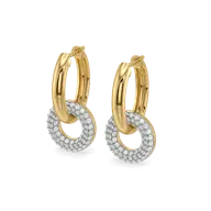 Loops & Links - Lab Diamond Hoop Earrings thumbnail 1