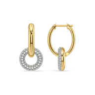 Loops & Links - Lab Diamond Hoop Earrings thumbnail 5