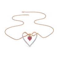 "Love on a String" - Lab Diamond Necklace thumbnail 2
