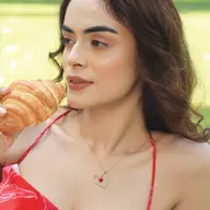 "Love on a String" - Lab Diamond Necklace thumbnail 4