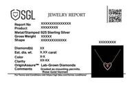 "Love on a String" - Lab Diamond Necklace thumbnail 7