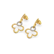 Lucky Bloom Drops - Lab Diamond Earrings thumbnail 2