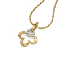 Lucky Bloom - Lab Diamond Pendant thumbnail 1