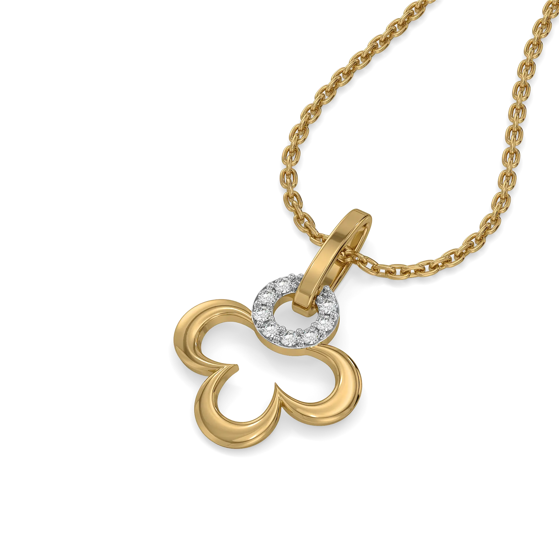Lucky Bloom - Lab Diamond Pendant — image 1