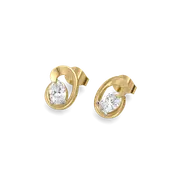Lume Arc - Lab Diamond Solitaire Earring thumbnail 1