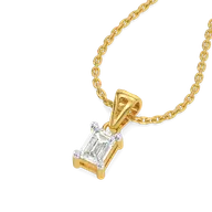 Lumina Emerald - Pure Gold Lab Diamond Pendant thumbnail 1