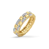 Lustre Link - Lab Diamond Band Ring thumbnail 1