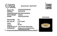Lustre Link - Lab Diamond Band Ring thumbnail 4