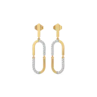 Lustre Loop - Lab Diamond Drop Earrings thumbnail 1