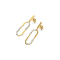 Lustre Loop - Lab Diamond Drop Earrings thumbnail 2