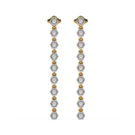 Lustrous Bezel - Lab Diamond Drop Earrings thumbnail 2