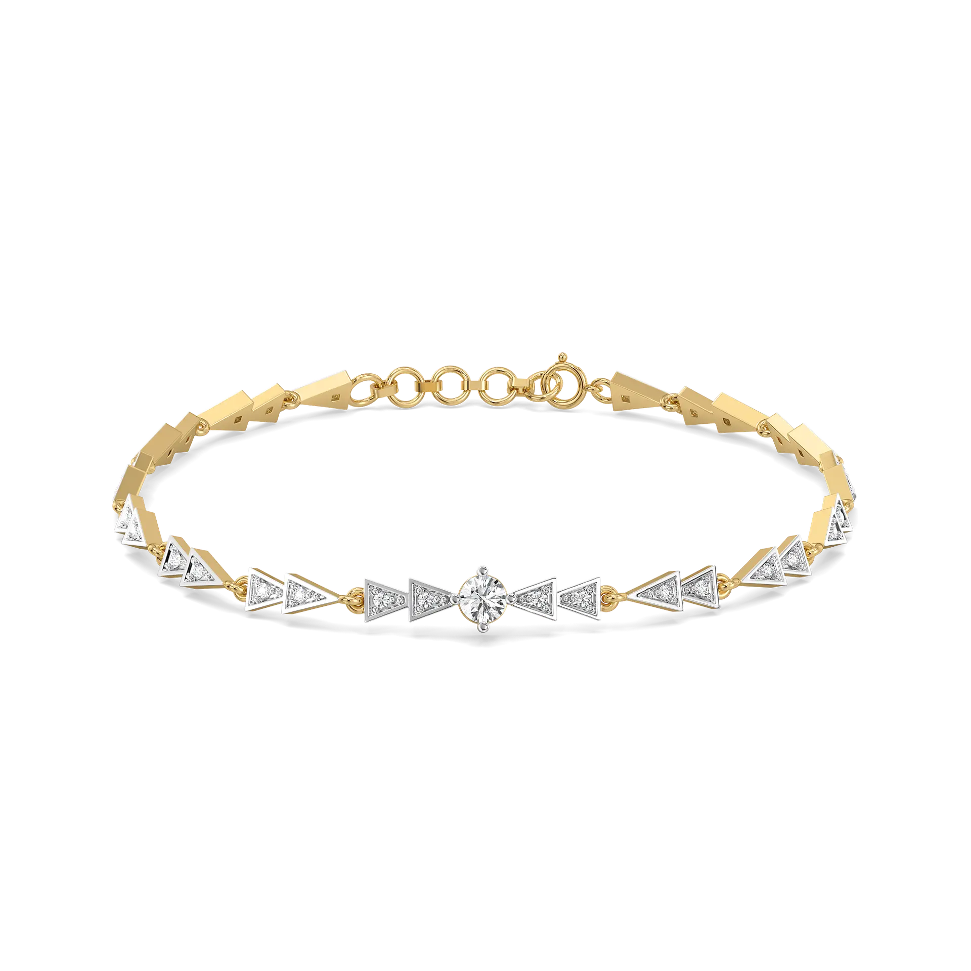 Majestic Arc - Lab Diamond Solitaire Bracelet — image 1
