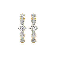 Majestic Arc - Lab Diamond Solitaire Hoop Earrings thumbnail 4