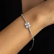 Majestic Emeralds - Pure Gold Lab Diamond Bangle thumbnail 2