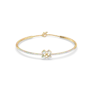 Majestic Emeralds - Pure Gold Lab Diamond Bangle thumbnail 3