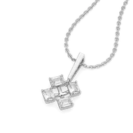 Majestic Emeralds - Pure Gold Lab Diamond Pendant thumbnail 2