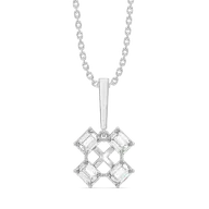 Majestic Emeralds - Pure Gold Lab Diamond Pendant thumbnail 3