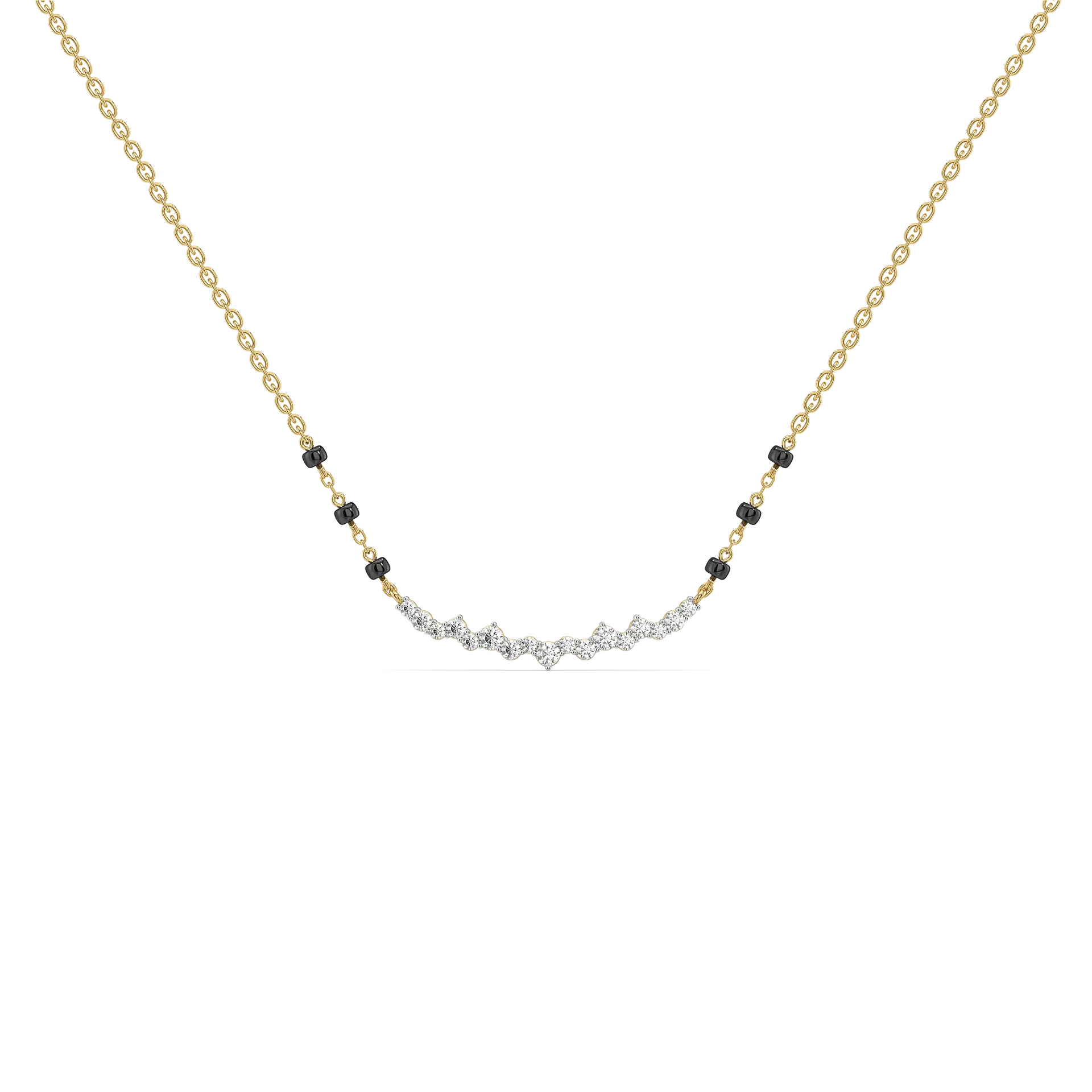 Majestic Line - Lab Diamond Mangalsutra Necklace — image 1